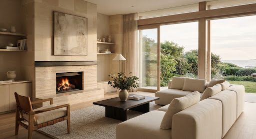 Warm contemporary interior inspiration